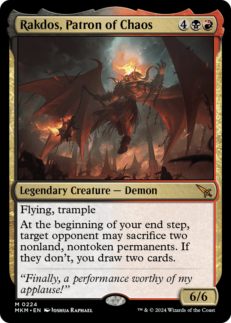 Rakdos, Patron of Chaos [Murders at Karlov Manor] | Card Citadel