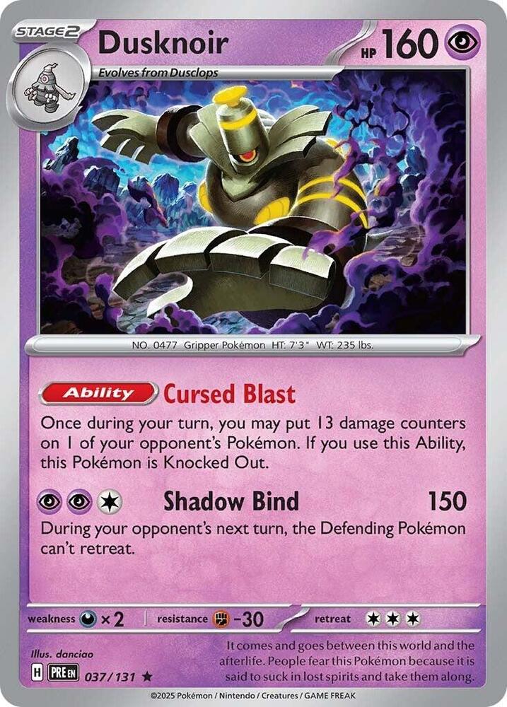 Dusknoir (037/131) [Scarlet & Violet: Prismatic Evolutions] | Card Citadel