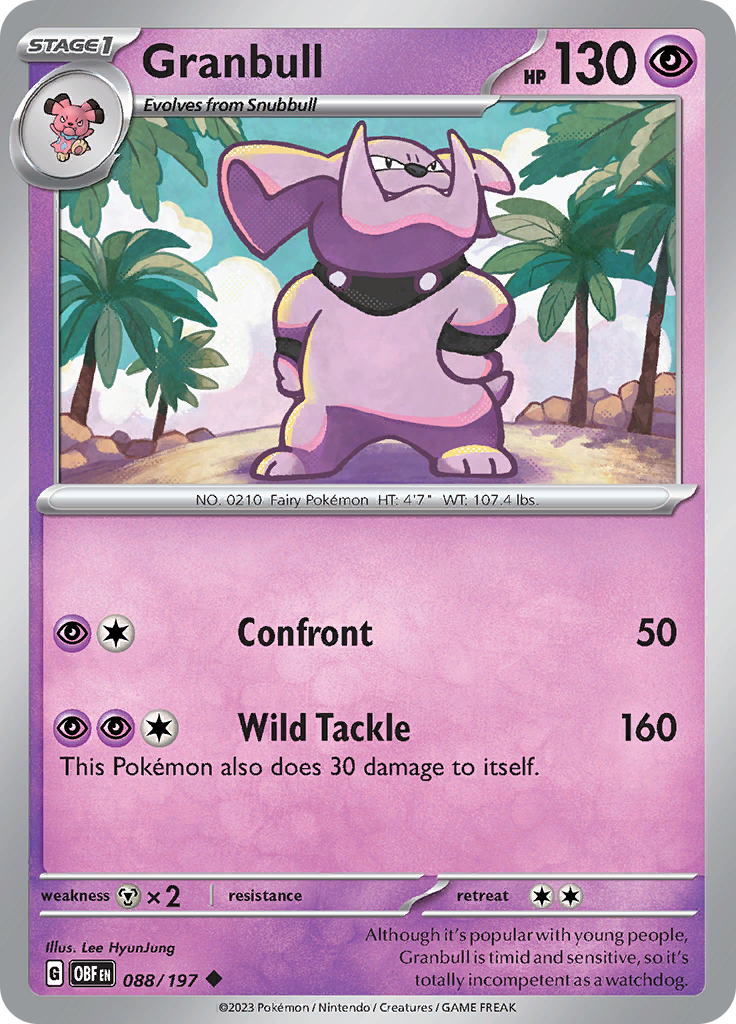 Granbull (088/197) [Scarlet & Violet: Obsidian Flames] | Card Citadel