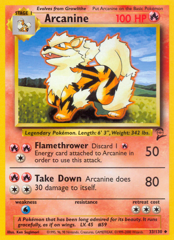 Arcanine (33/130) [Base Set 2] | Card Citadel