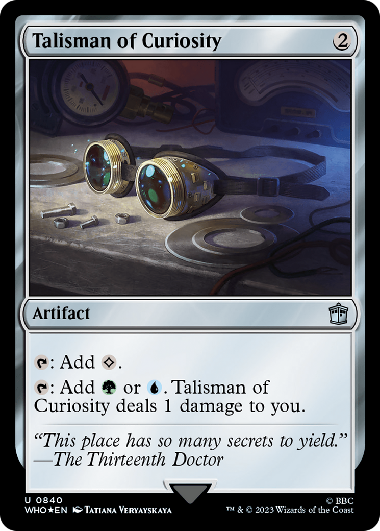 Talisman of Curiosity (Surge Foil) [Doctor Who] | Card Citadel