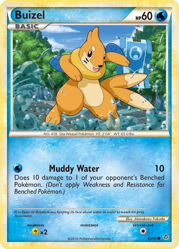 Buizel (45/95) [HeartGold & SoulSilver: Unleashed] | Card Citadel