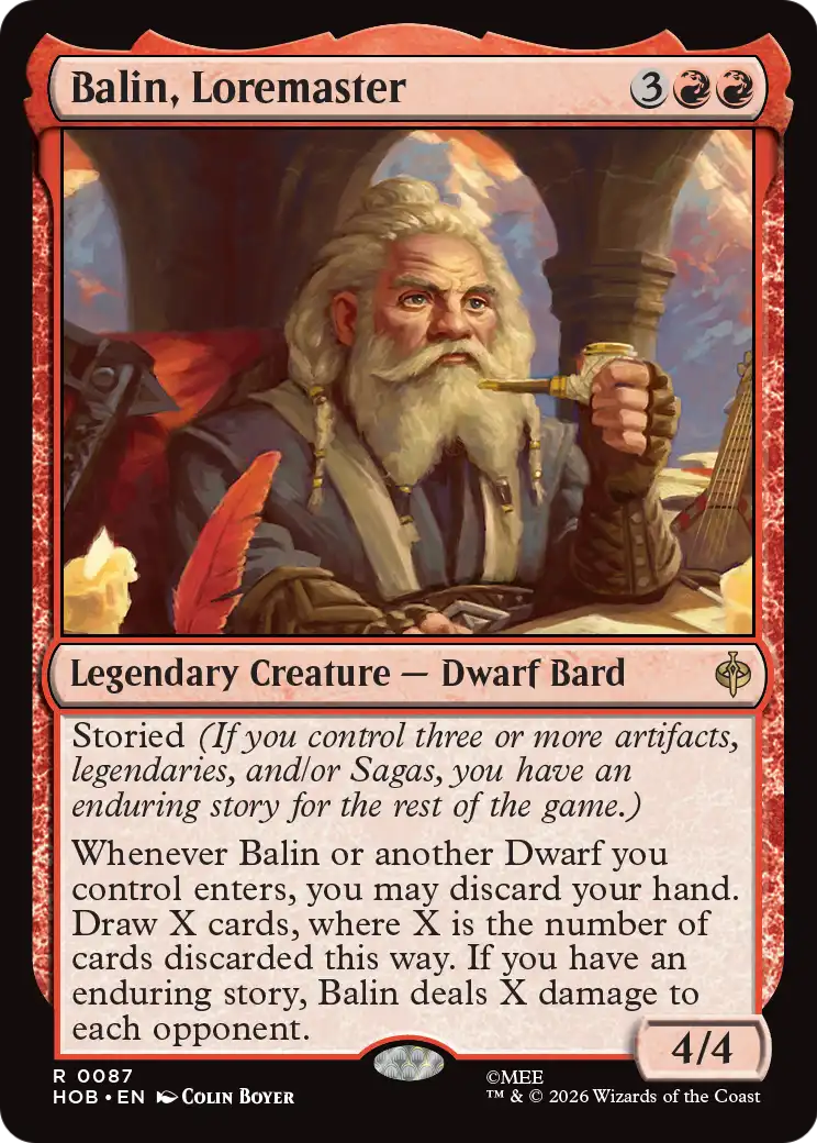 Balin, Tremaster [The Hobbit] | Card Citadel