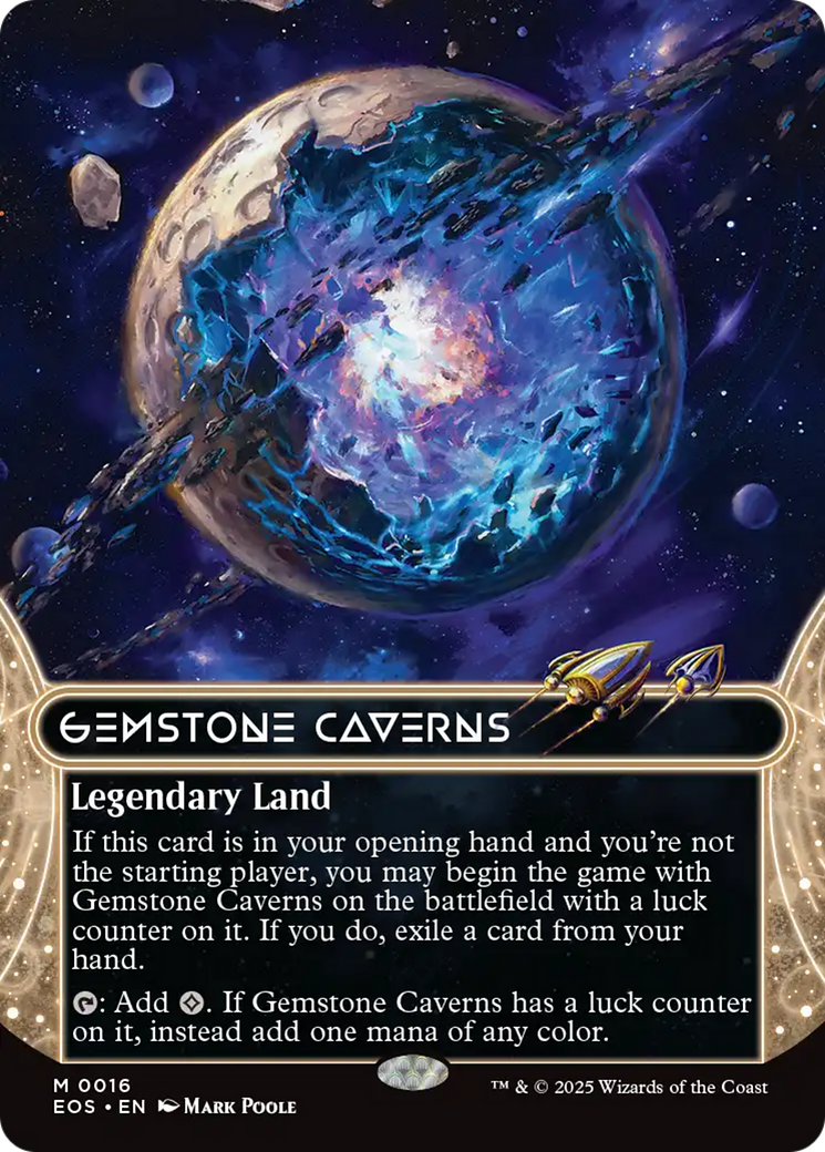 Gemstone Caverns (0016) (Borderless) [Edge of Eternities: Stellar Sights] | Card Citadel