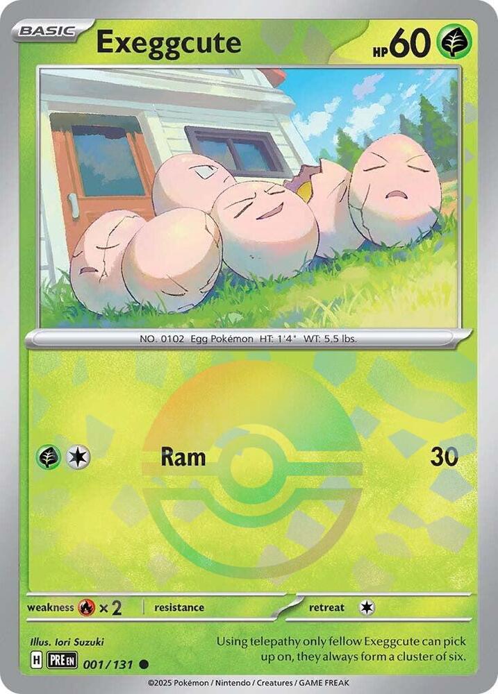 Exeggcute (001/131) (Poke Ball Pattern) [Scarlet & Violet: Prismatic Evolutions] | Card Citadel