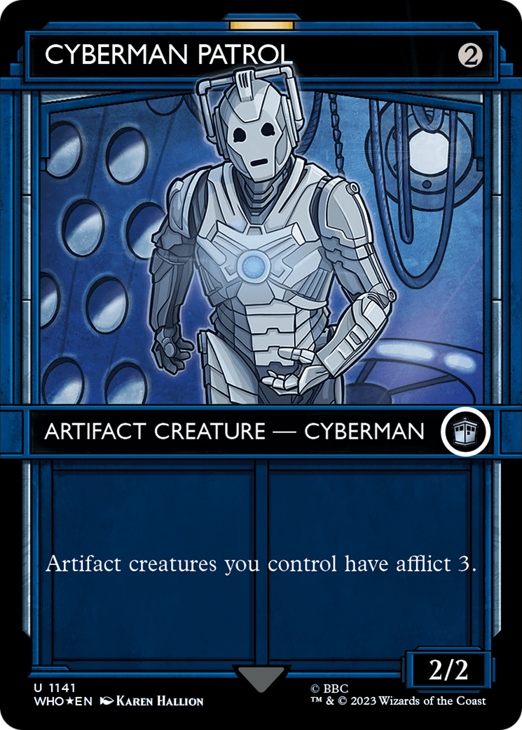 Cyberman Patrol (Showcase) (Surge Foil) [Doctor Who] | Card Citadel