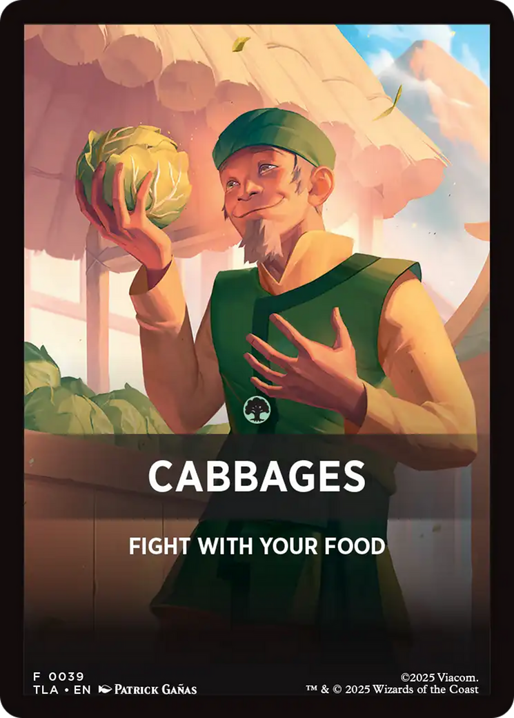 Cabbages Theme Card [Avatar: The Last Airbender Tokens] | Card Citadel