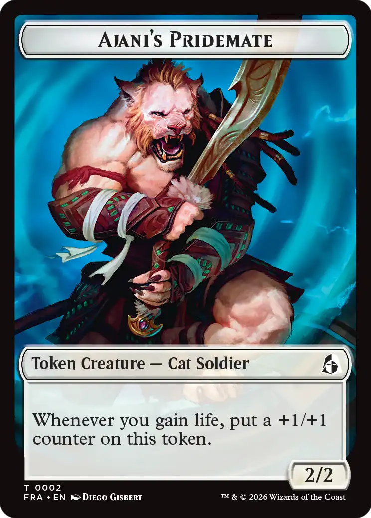 Ajani's Pridemate // Ajani Resolute Double-Sided Token [Reality Fracture Tokens] | Card Citadel
