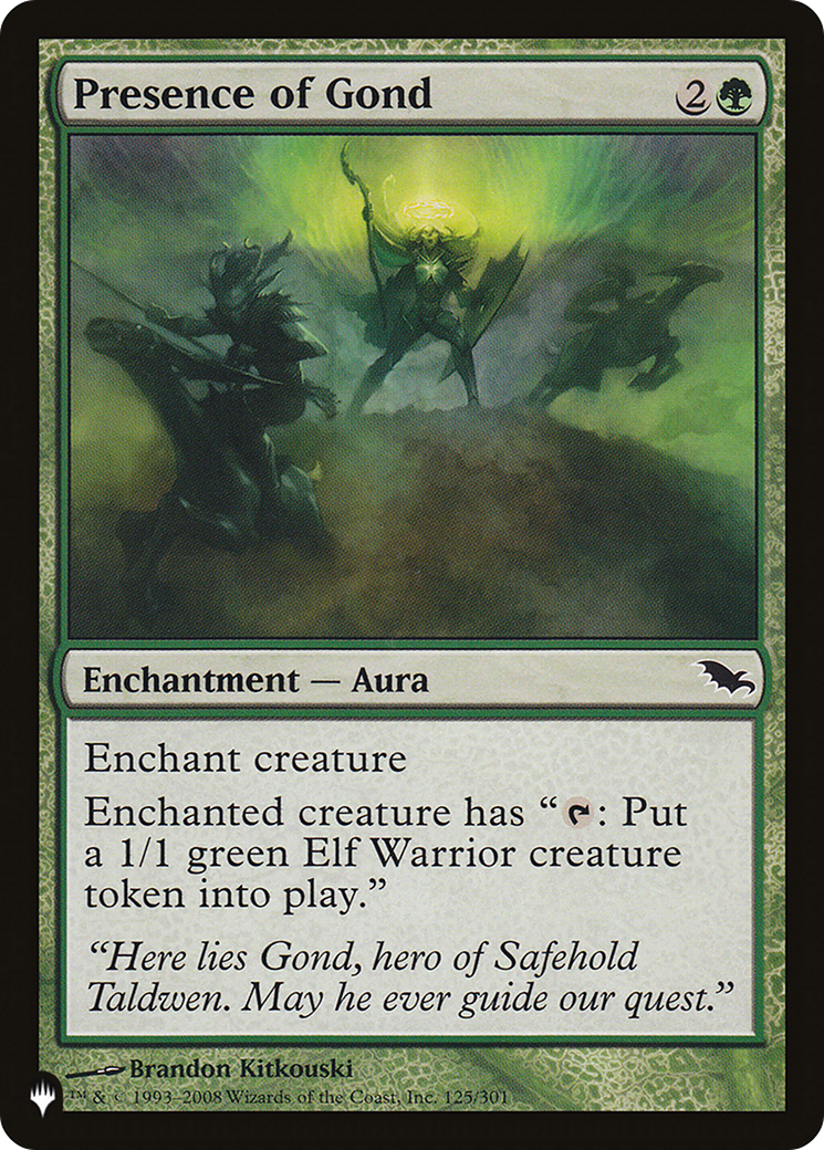 Presence of Gond [The List] | Card Citadel
