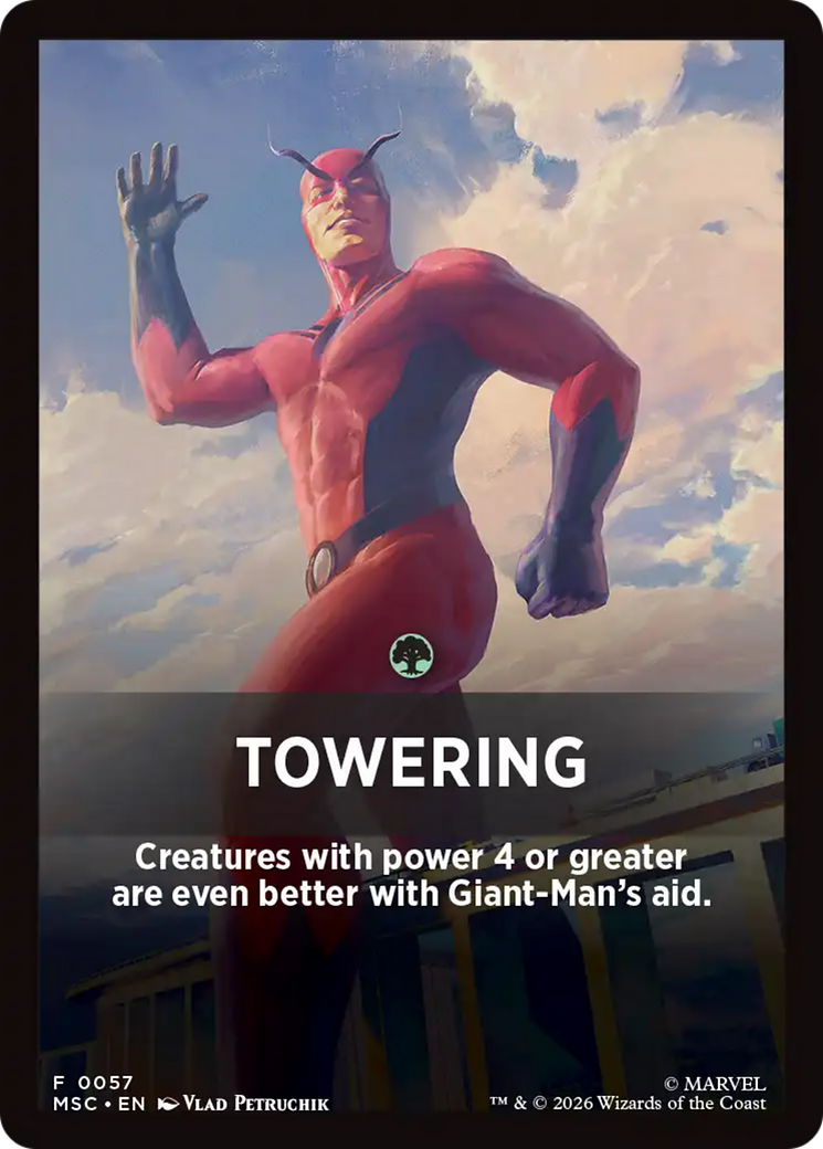 Towering Theme Card [Marvel Super Heroes Commander] | Card Citadel