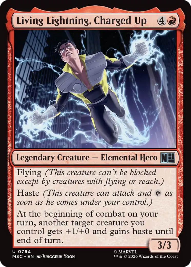 Living Lightning, Charged Up [Marvel Super Heroes Commander] | Card Citadel