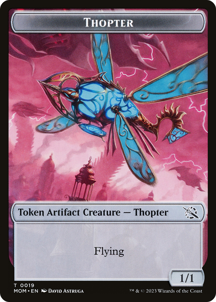 Warrior // Thopter Double-Sided Token [March of the Machine Tokens] | Card Citadel