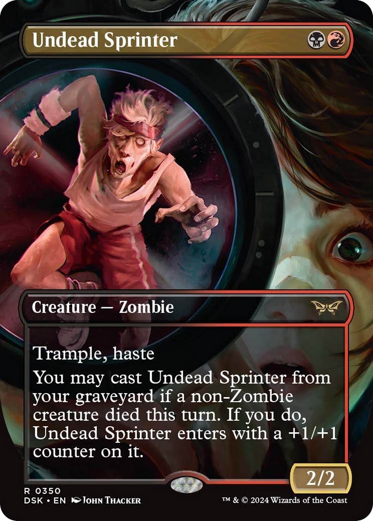 Undead Sprinter (Borderless) [Duskmourn: House of Horror] | Card Citadel