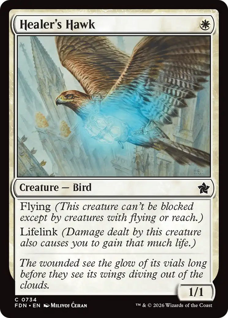 Healer's Hawk (0734) [Foundations] | Card Citadel