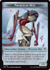 Citizen // Phyrexian Mite Double-Sided Token [Reality Fracture Commander Tokens] | Card Citadel