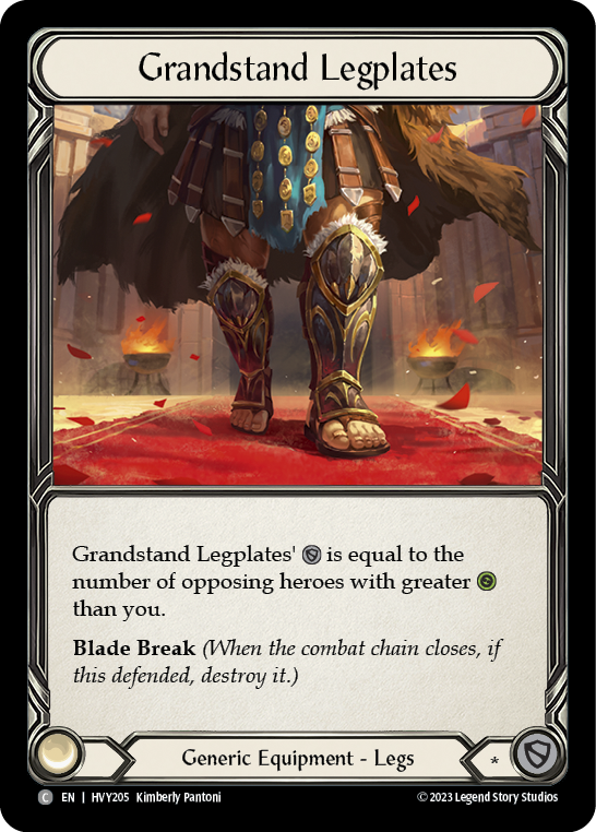 Grandstand Legplates [HVY205] (Heavy Hitters) | Card Citadel