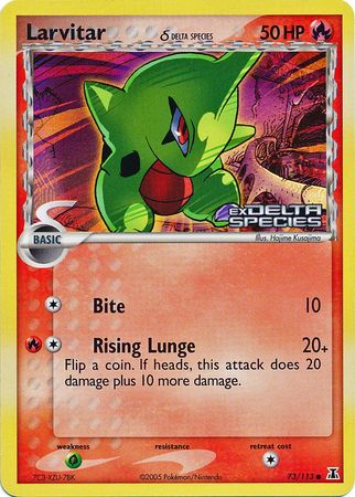 Larvitar (73/113) (Delta Species) (Stamped) [EX: Delta Species] | Card Citadel