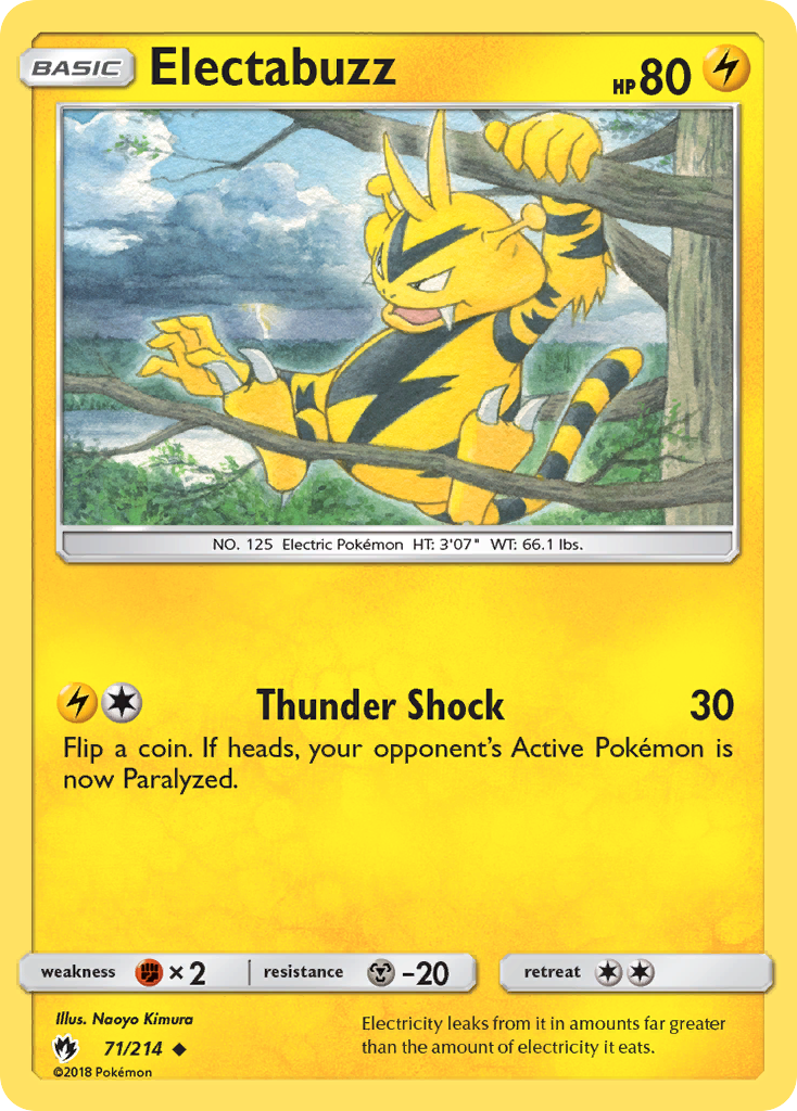 Electabuzz (71/214) [Sun & Moon: Lost Thunder] | Card Citadel