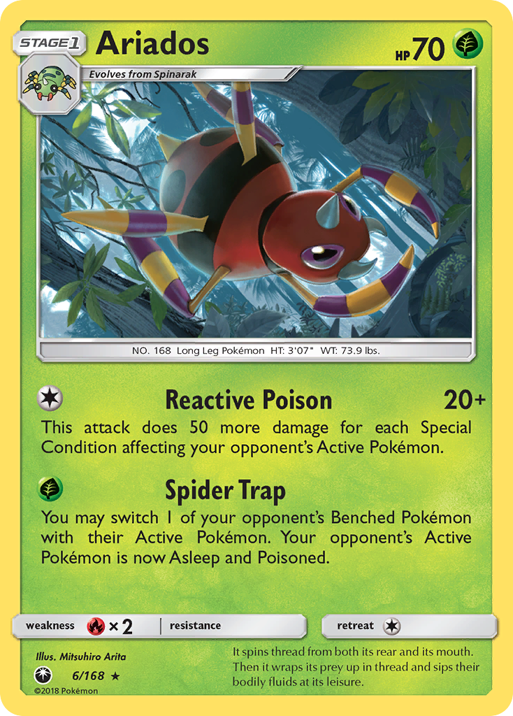 Ariados (6/168) [Sun & Moon: Celestial Storm] | Card Citadel