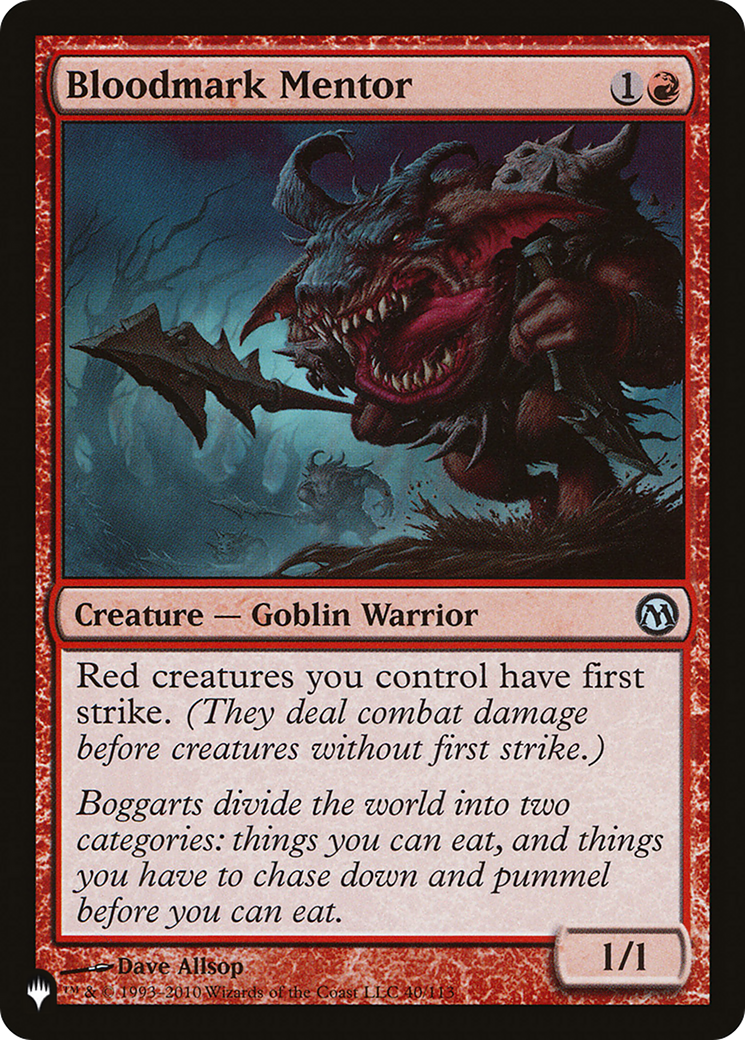 Bloodmark Mentor [The List Reprints] | Card Citadel