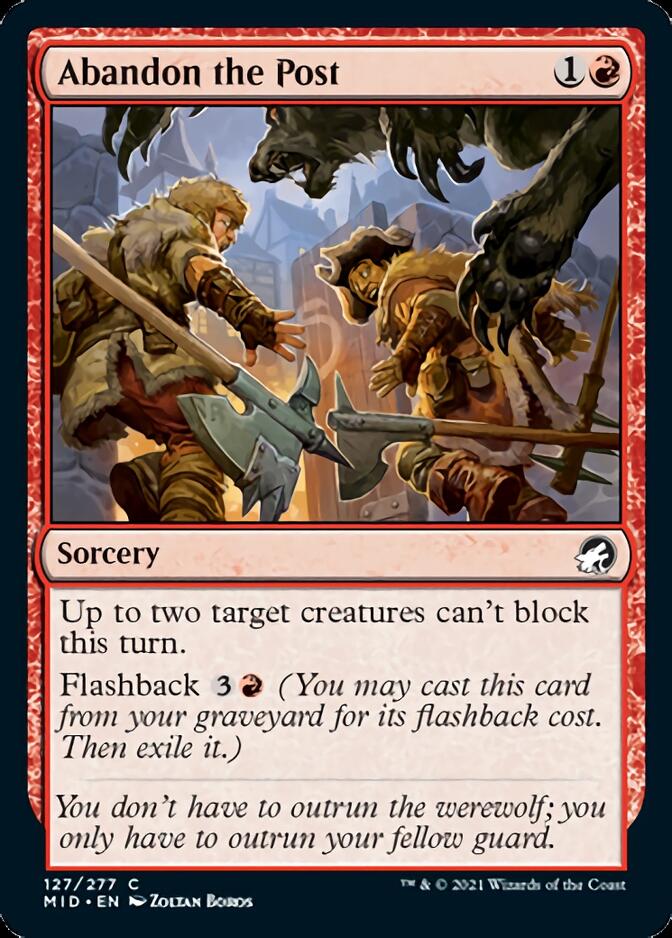 Abandon the Post [Innistrad: Midnight Hunt] | Card Citadel