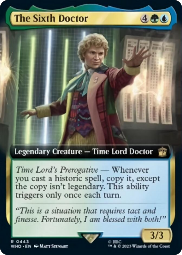 The Sixth Doctor (Extended Art) [Doctor Who] | Card Citadel