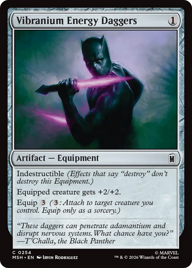 Vibranium Energy Daggers [Marvel Super Heroes] | Card Citadel