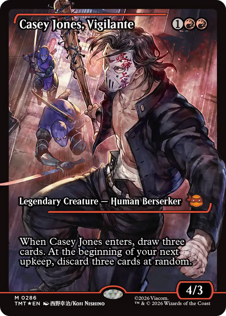 Casey Jones, Vigilante (0286) (Showcase) [Teenage Mutant Ninja Turtles] | Card Citadel