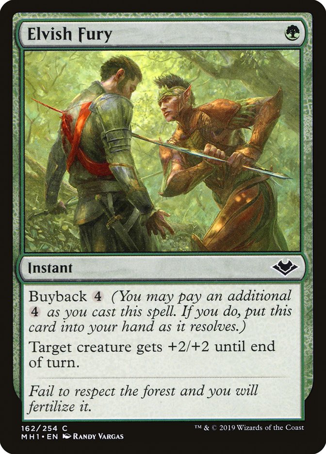 Elvish Fury [Modern Horizons] | Card Citadel