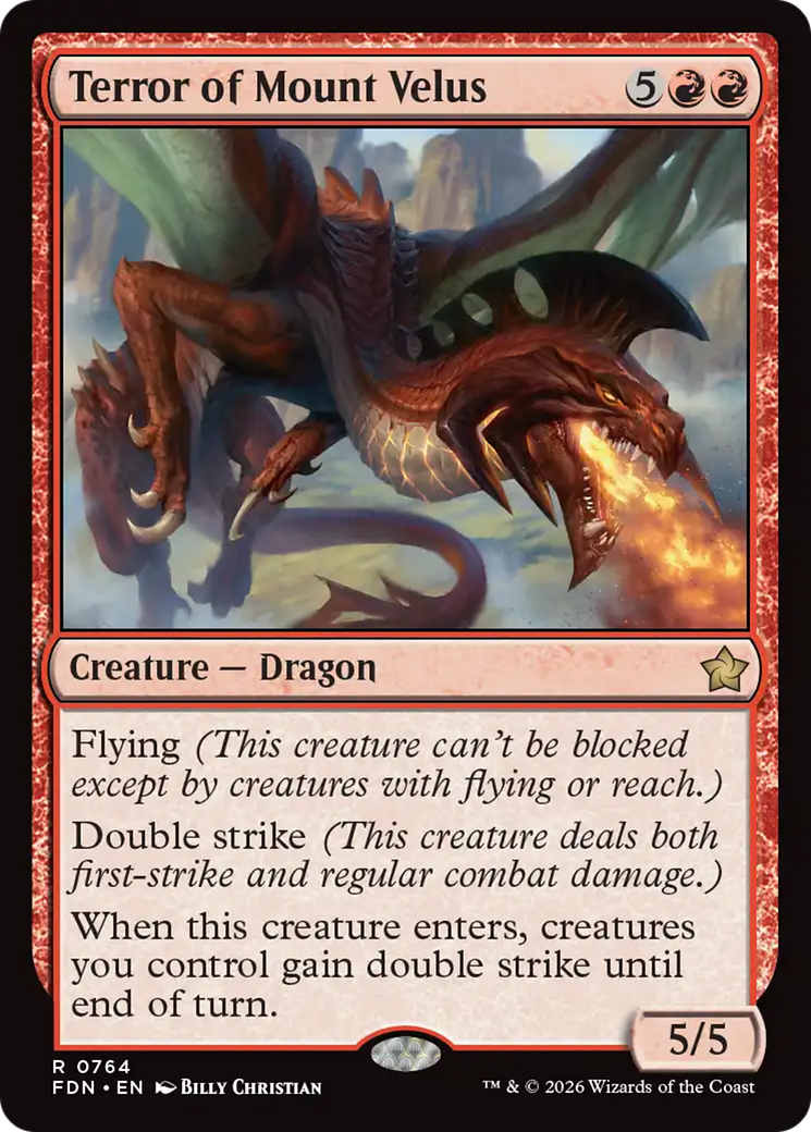 Terror of Mount Velus (0764) [Foundations] | Card Citadel