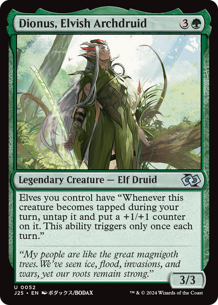 Dionus, Elvish Archdruid (Anime) [Foundations Jumpstart] | Card Citadel