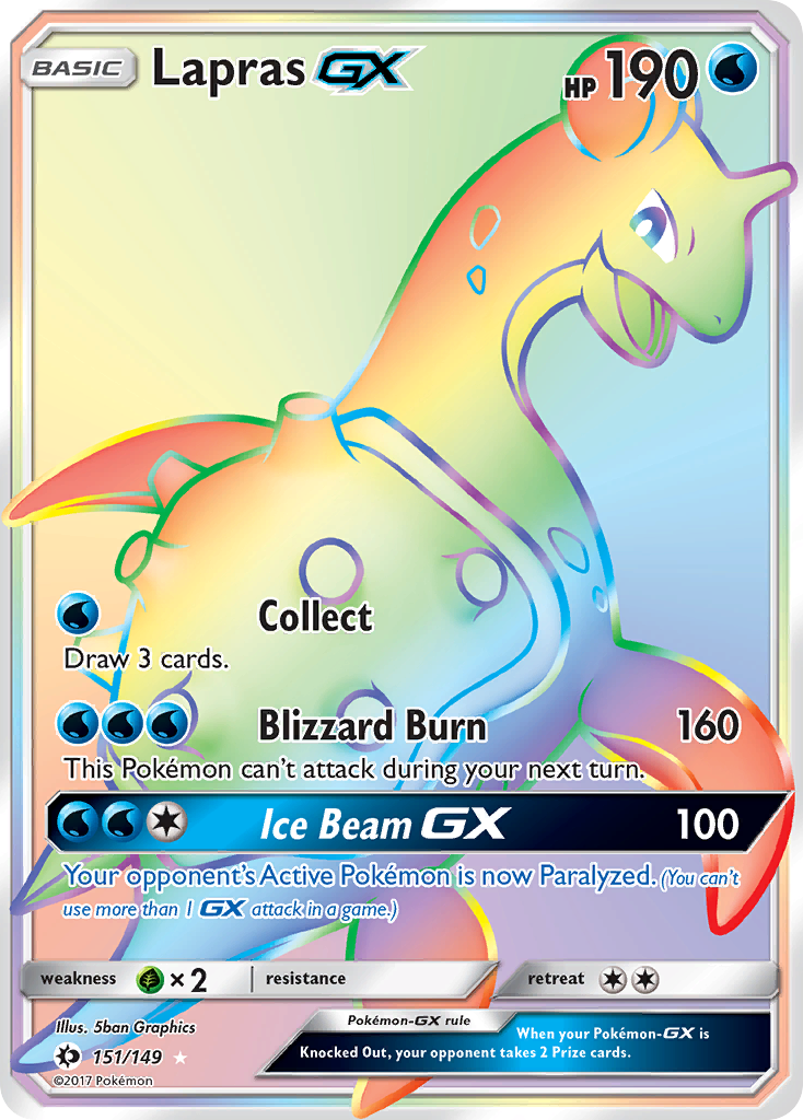Lapras GX (151/149) [Sun & Moon: Base Set] | Card Citadel