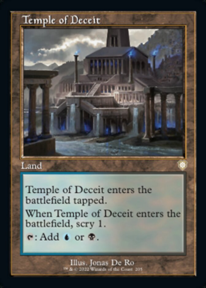 Temple of Deceit (Retro) [The Brothers' War Commander] | Card Citadel