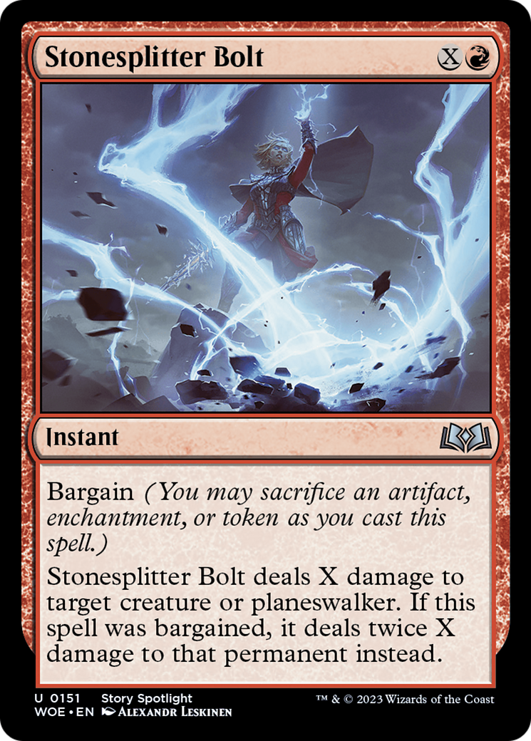 Stonesplitter Bolt [Wilds of Eldraine] | Card Citadel