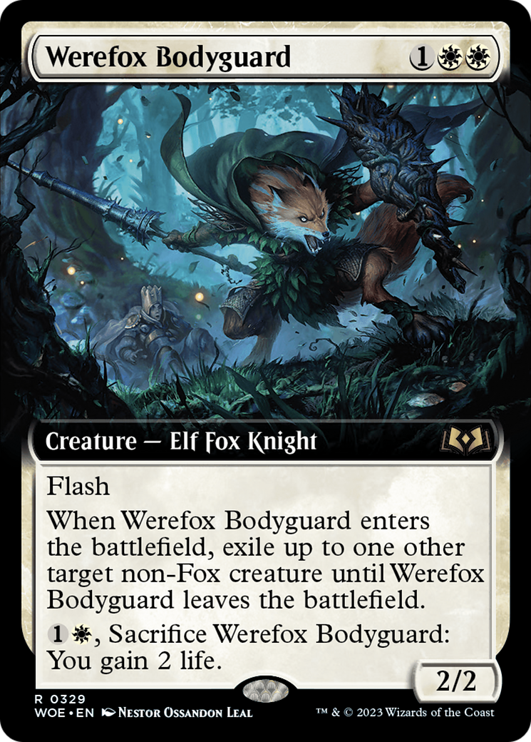 Werefox Bodyguard (Extended Art) [Wilds of Eldraine] | Card Citadel