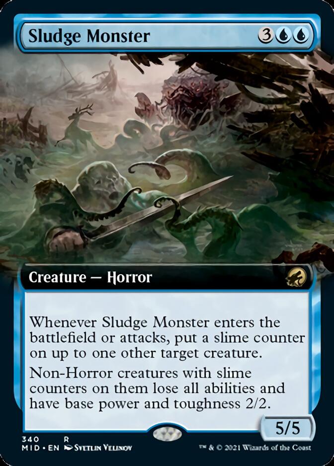 Sludge Monster (Extended Art) [Innistrad: Midnight Hunt] | Card Citadel