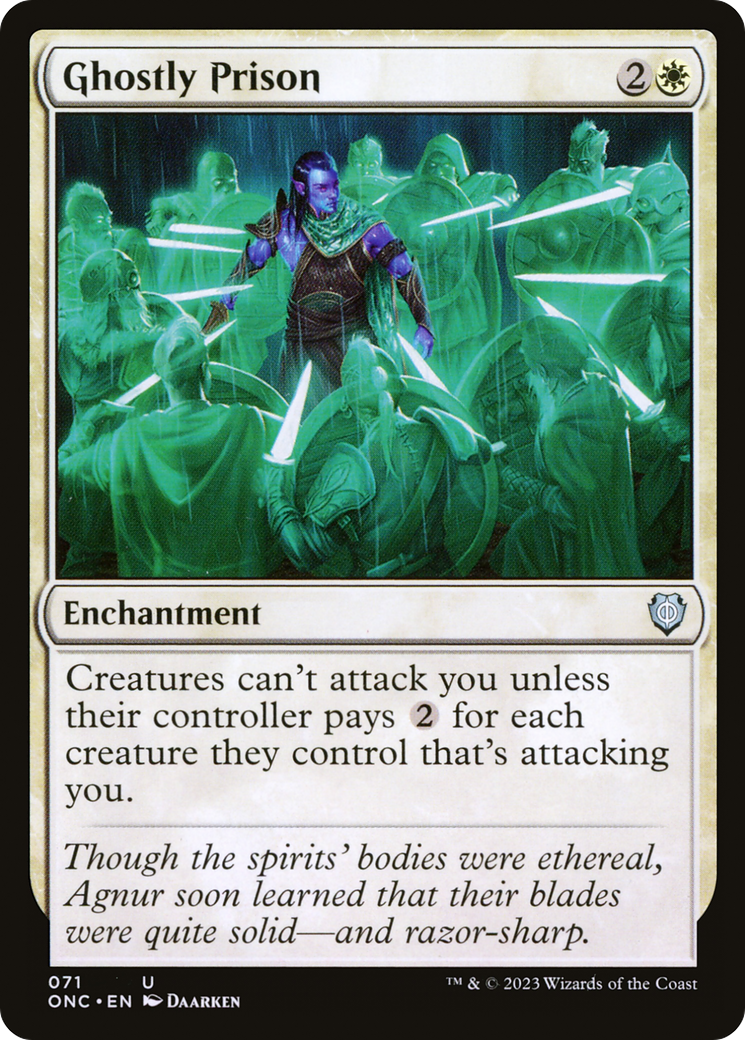 Ghostly Prison [Phyrexia: All Will Be One Commander] | Card Citadel