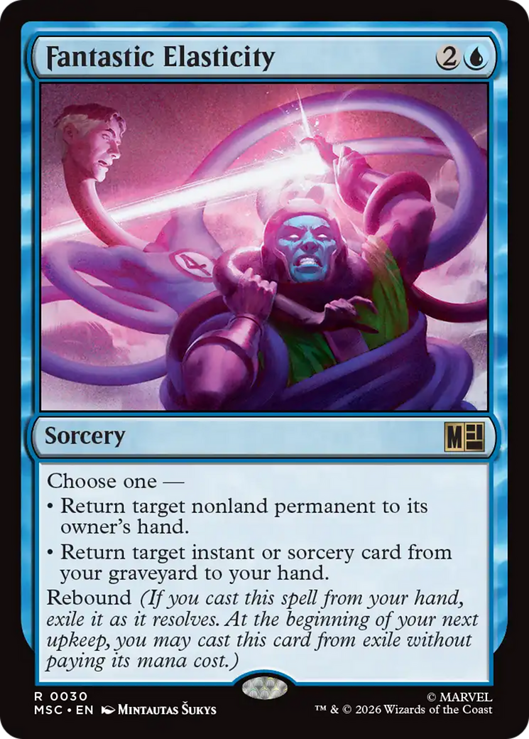 Fantastic Elasticity (Surge Foil) [Marvel Super Heroes Commander] | Card Citadel
