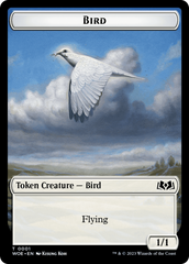 Bird // Food (0012) Double-Sided Token [Wilds of Eldraine Tokens] | Card Citadel