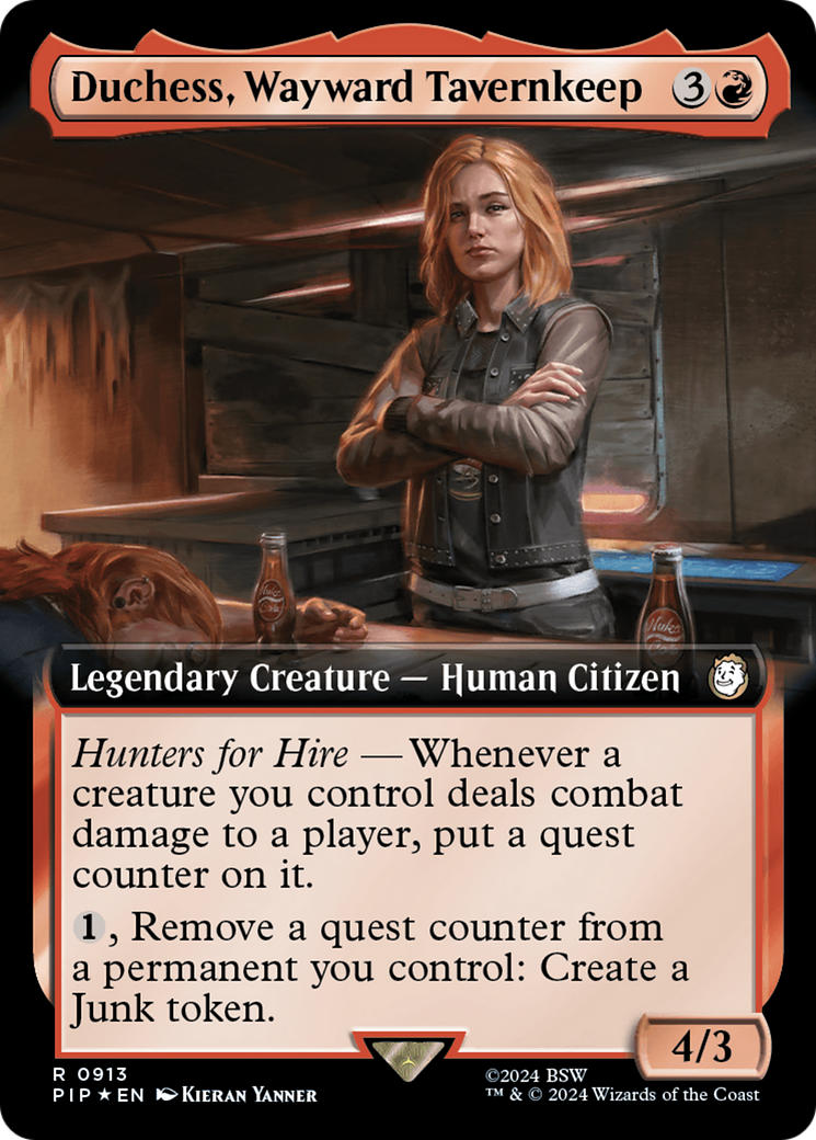 Duchess, Wayward Tavernkeep (Extended Art) (Surge Foil) [Fallout] | Card Citadel