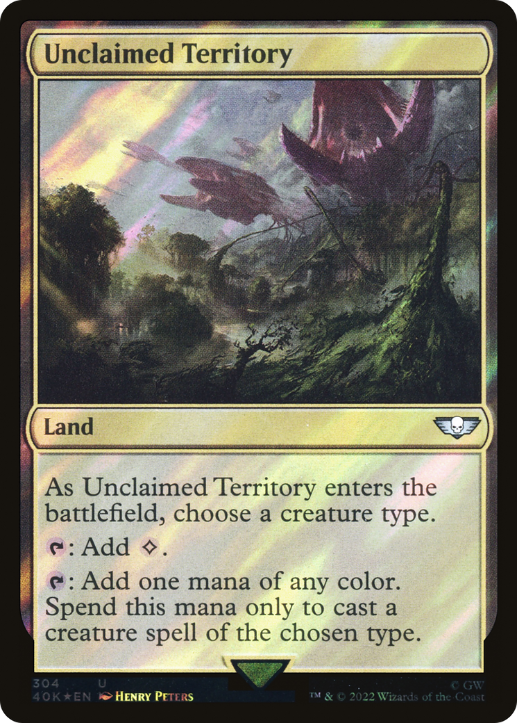 Unclaimed Territory (Surge Foil) [Marvel Super Heroes Commander] | Card Citadel