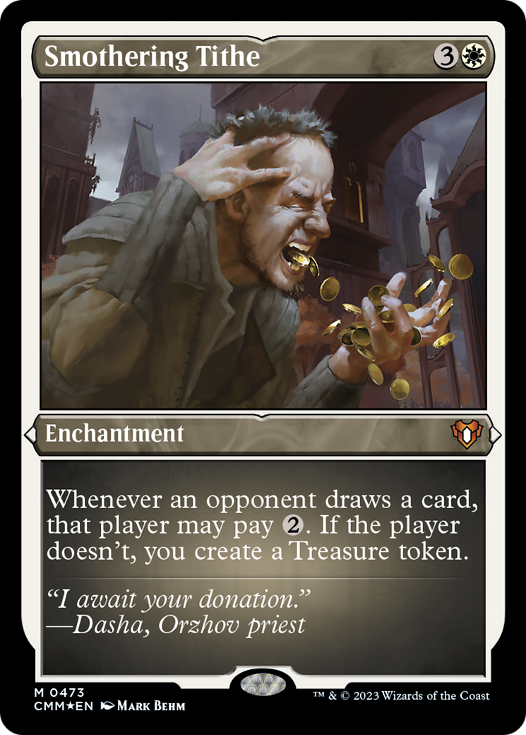 Smothering Tithe (Foil Etched) [Commander Masters] | Card Citadel