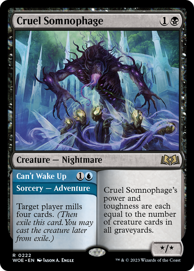 Cruel Somnophage // Can't Wake Up [Wilds of Eldraine] | Card Citadel