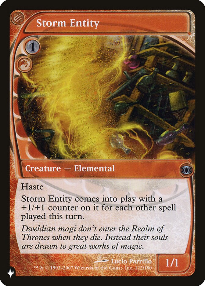 Storm Entity [The List] | Card Citadel