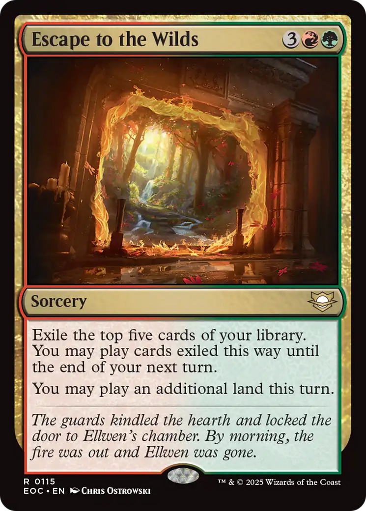 Escape to the Wilds [Edge of Eternities Commander] | Card Citadel