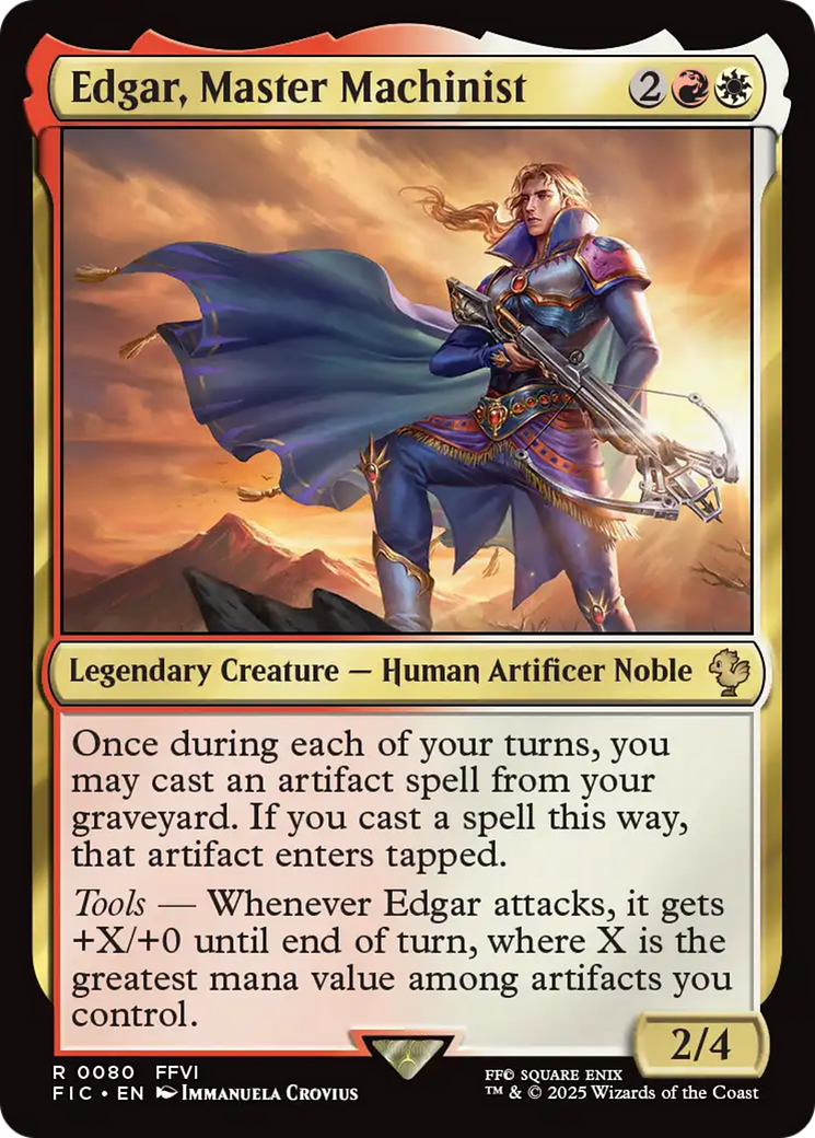 Edgar, Master Machinist [FINAL FANTASY Commander] | Card Citadel