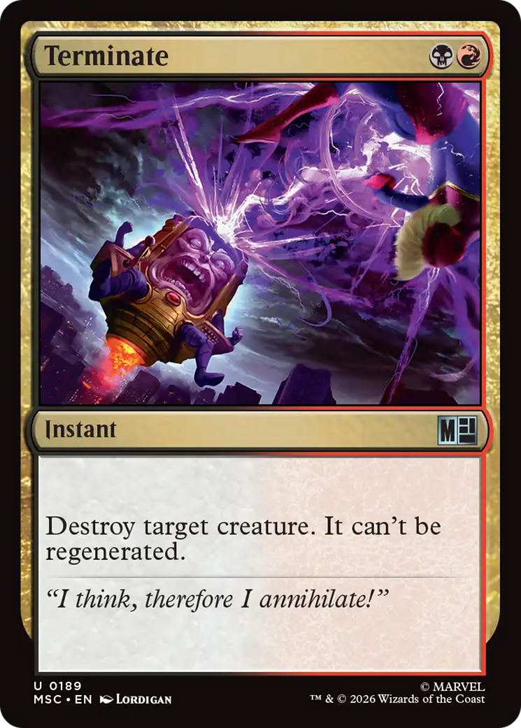 Terminate (Surge Foil) [Marvel Super Heroes Commander] | Card Citadel