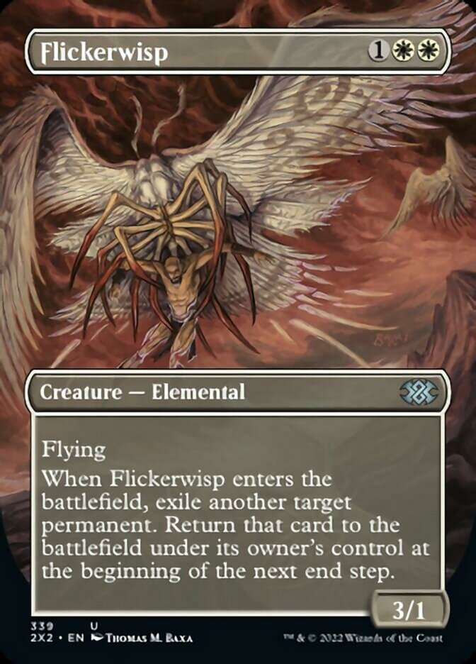 Flickerwisp (Borderless Alternate Art) [Double Masters 2022] | Card Citadel