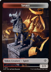 Fractal (0005) // Spirit (0011) Double-Sided Token [Secrets of Strixhaven Tokens] | Card Citadel
