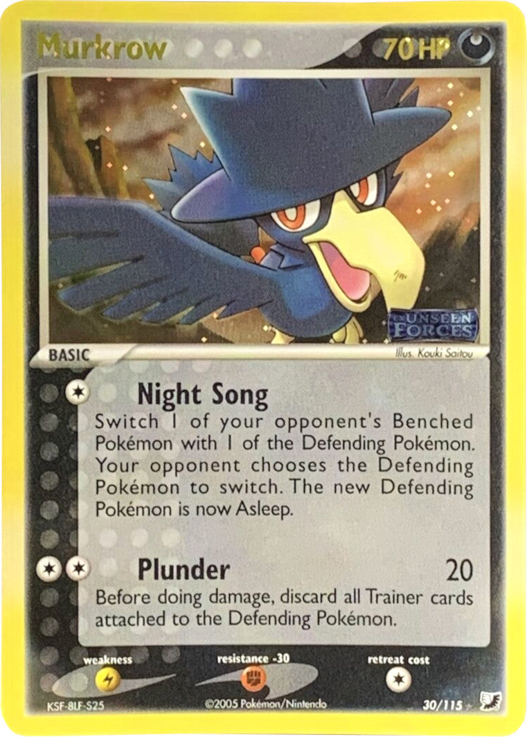 Murkrow (30/115) (Stamped) [EX: Unseen Forces] | Card Citadel